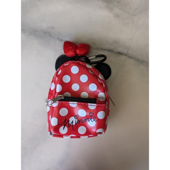 Disney Minnie Mouse Micro Keychain Backpack - Picture 1 of 5
